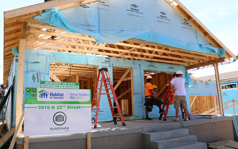 Habitat for Humanity home build 2016