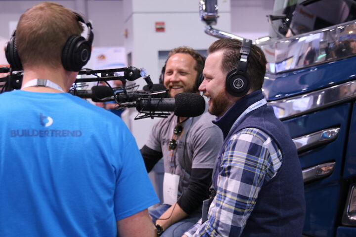 Buildertrend live podcast at IBS.