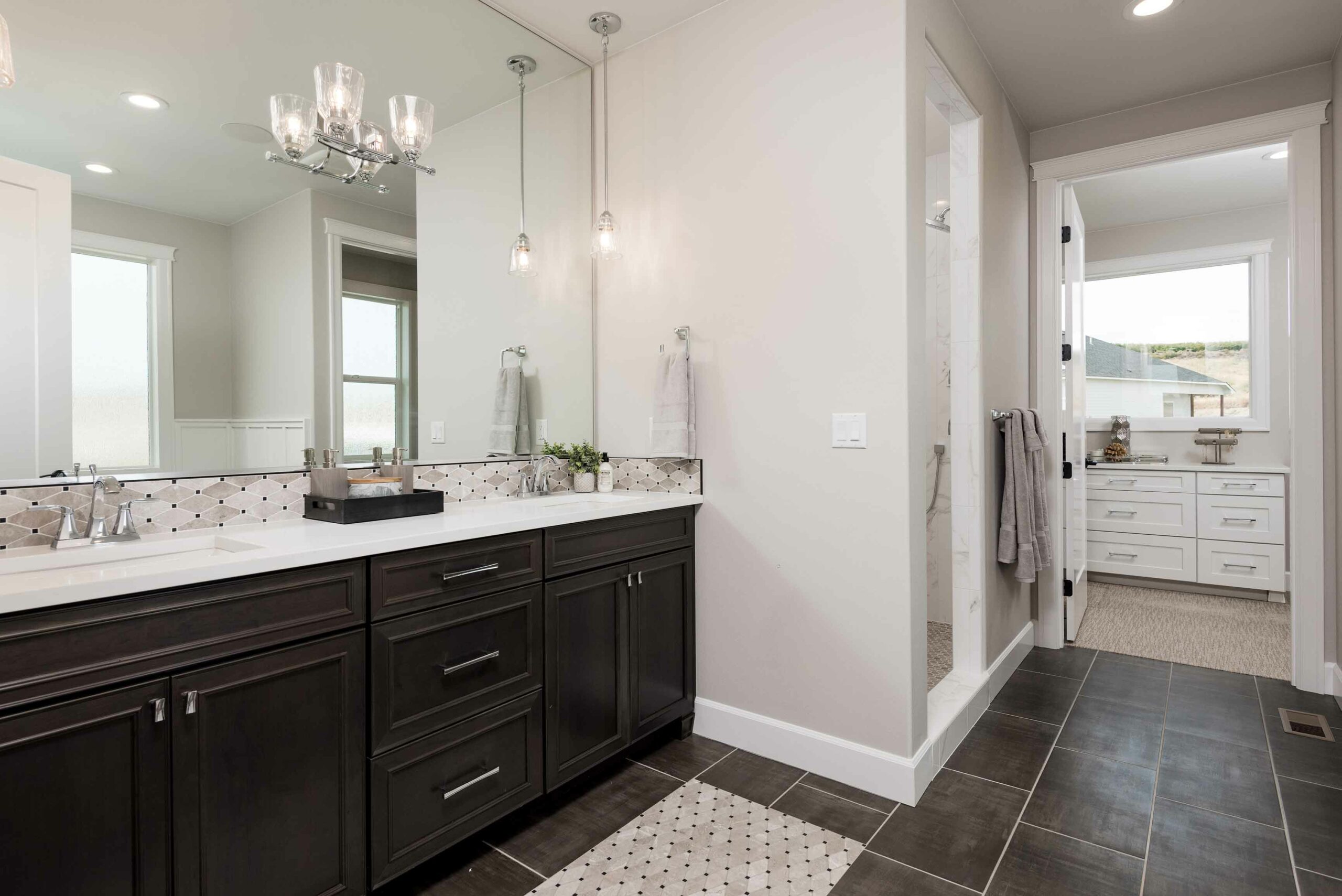 Custom bathroom by Brett Lott Homes