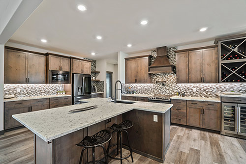 custom kitchen by Lexar Homes