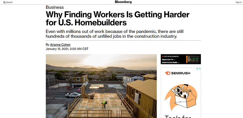 Bloomberg article screenshot