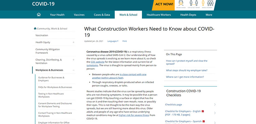 CDC article screenshot