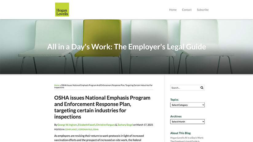 hogan lovells osha