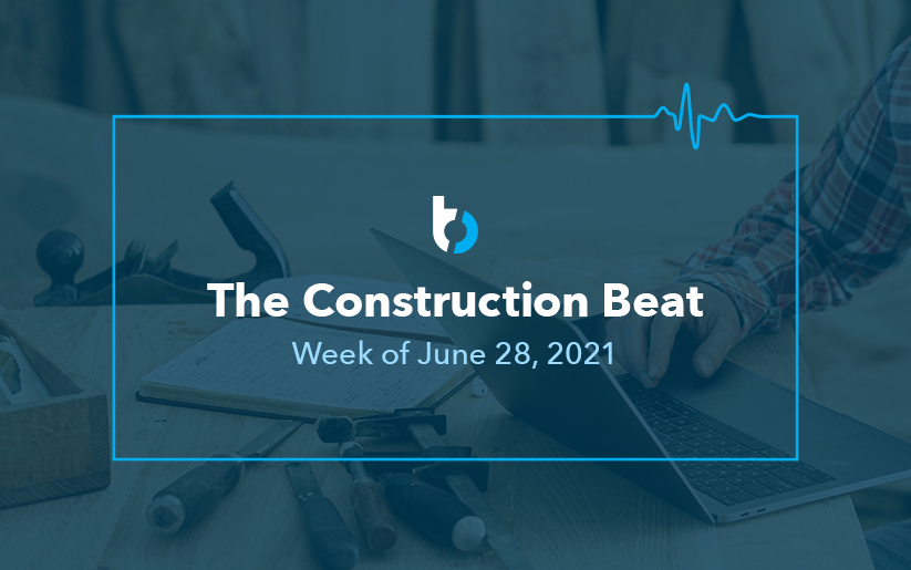 "The construction beat" Buildertrend graphic