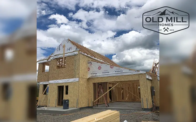 Old Mill Homes - Exterior Home being built