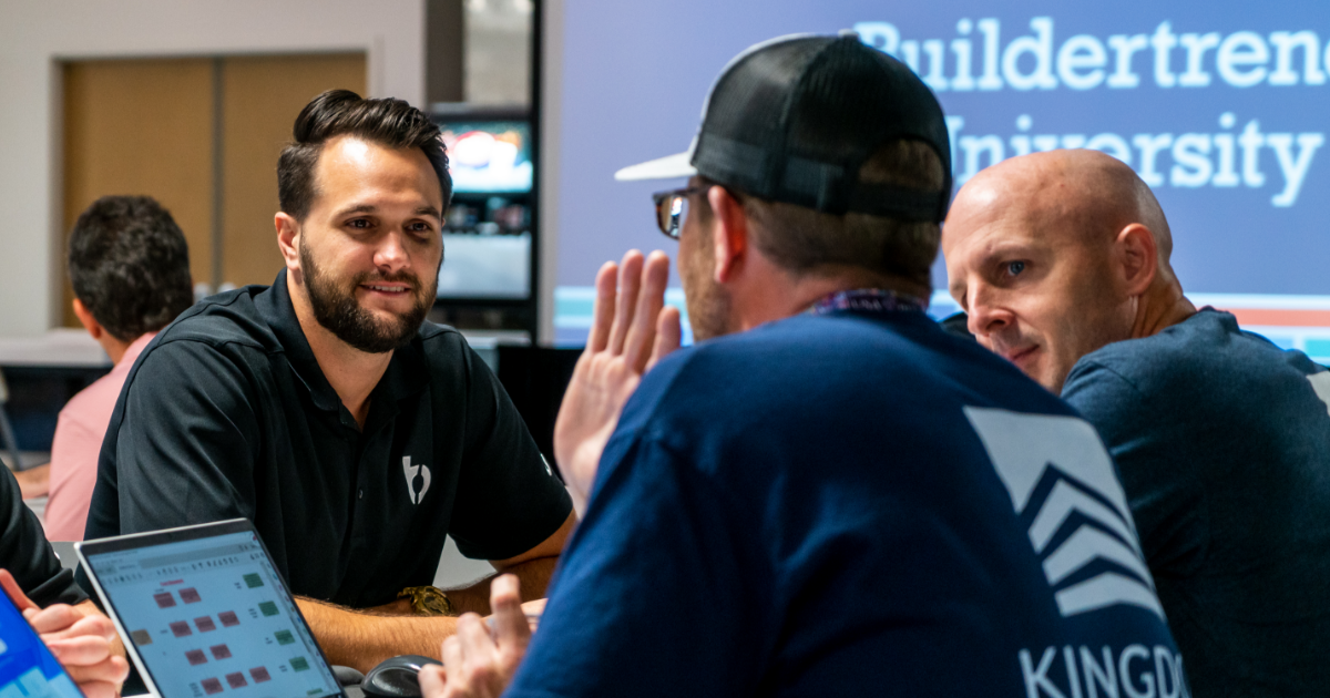 Construction pros attending the Buildertrend University training conference