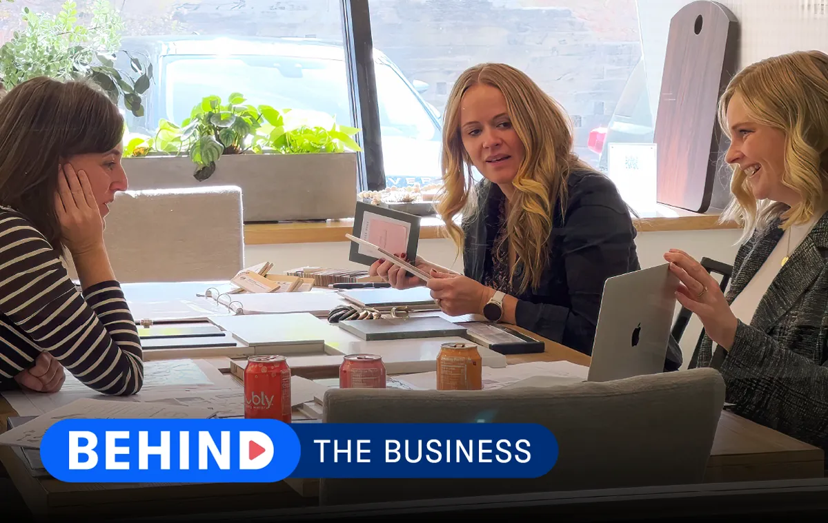 Katie Kath, a remodeling business owner leading the charge of women changing the face of construction, meets with her team.