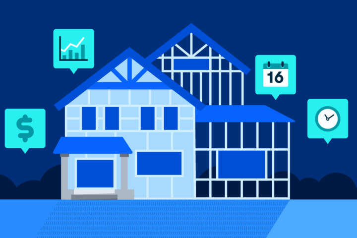Graphic of new construction house