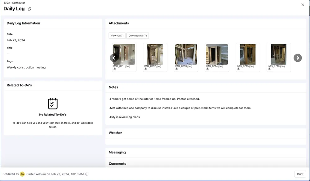 Client portal before