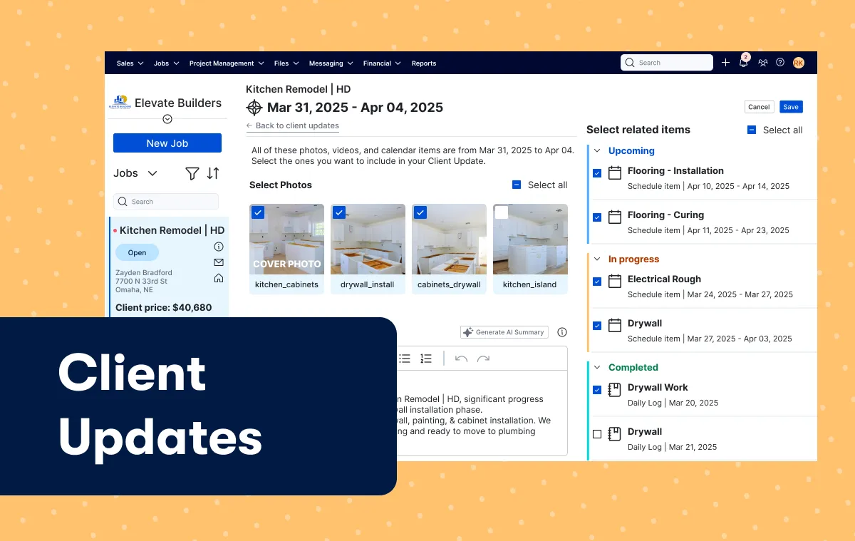 Client update thumbnail
