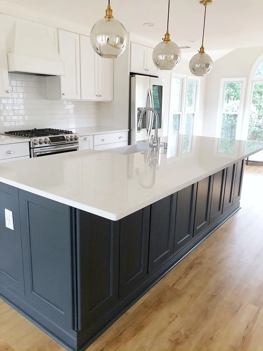 Reclaimed Karma interior kitchen island