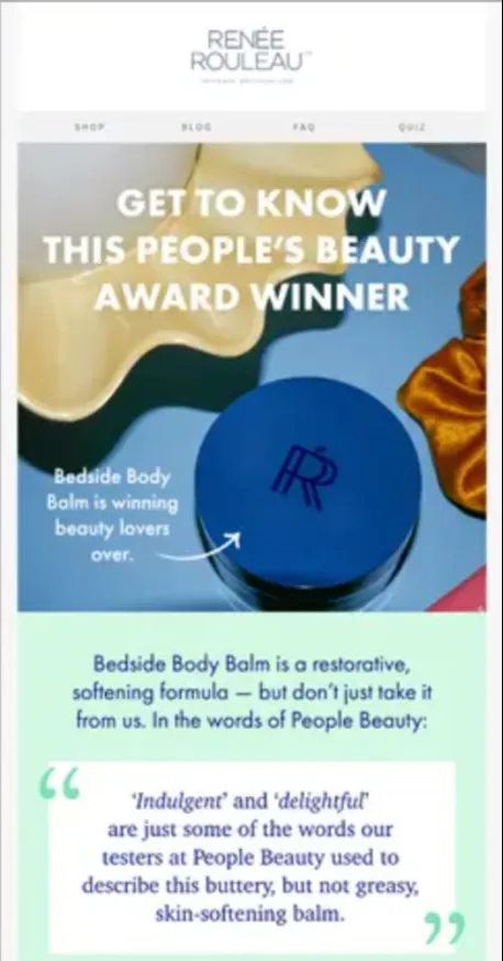 Beauty award winner