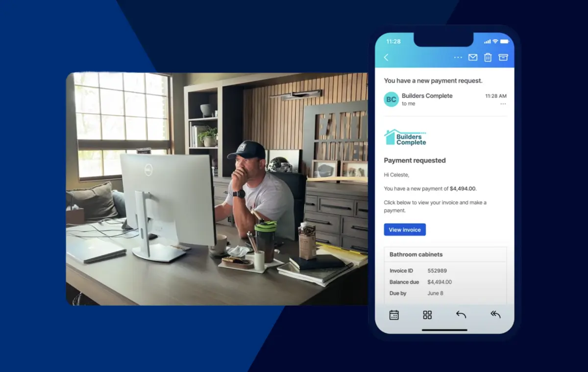 Refreshed payments product mobile screen