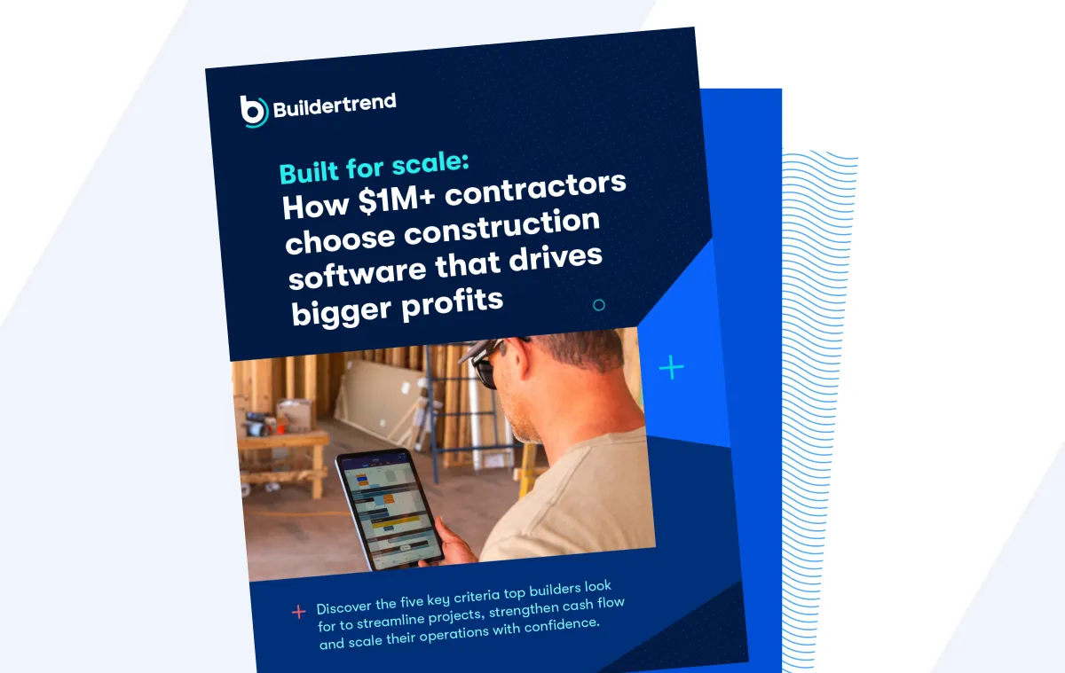 Buildertrend app show in a laptop