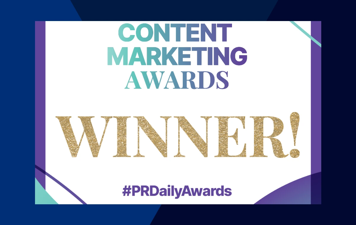 Content marketing awards winner!