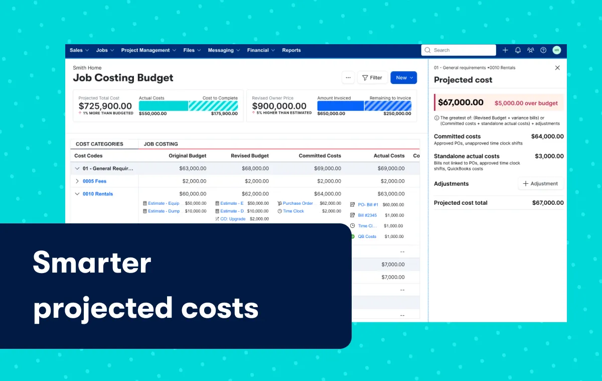 Smarter projected costs product updates thumbnail