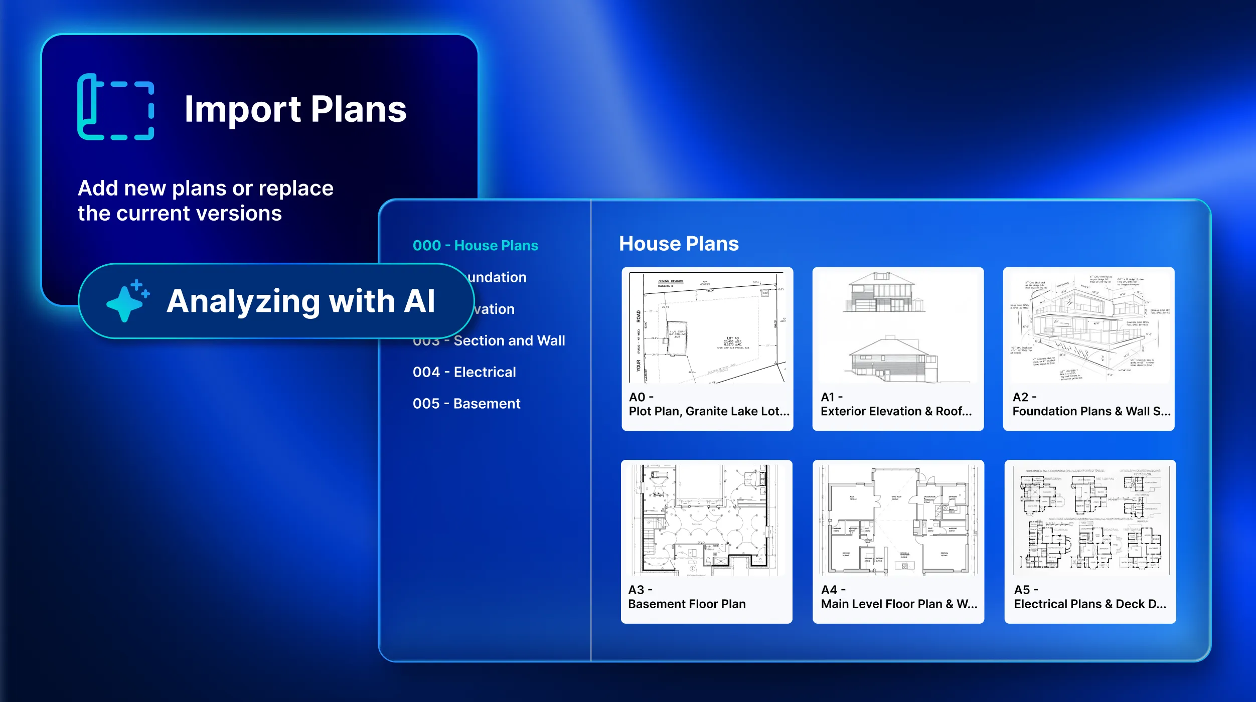 Construction AI Software 6 Plans